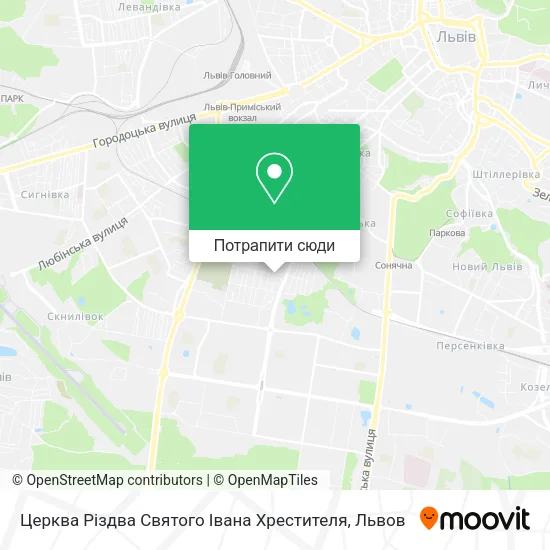 Карта Церква Різдва Святого Івана Хрестителя