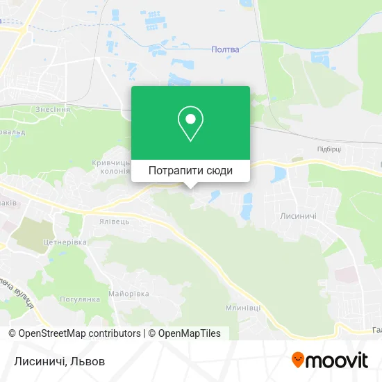 Карта Лисиничі