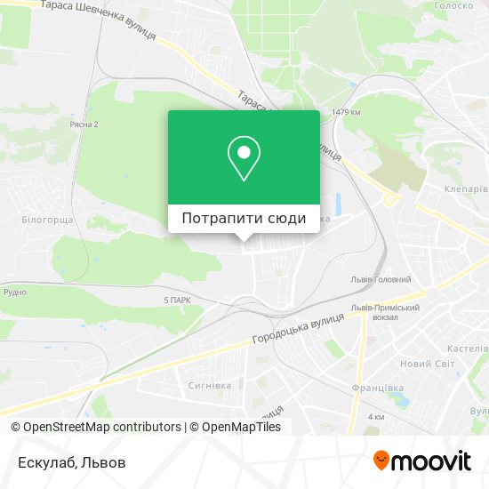 Карта Ескулаб