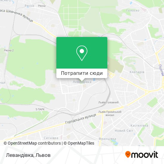 Карта Левандівка