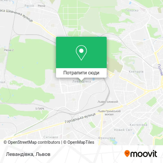 Карта Левандівка