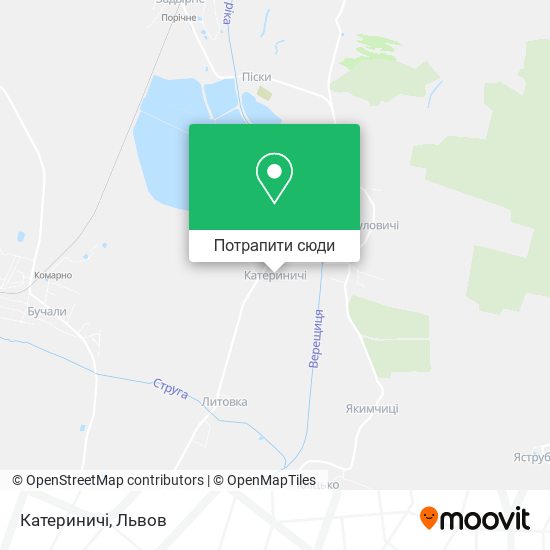 Карта Катериничі