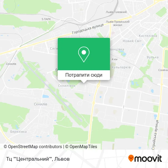 Карта Тц ""Центральний""
