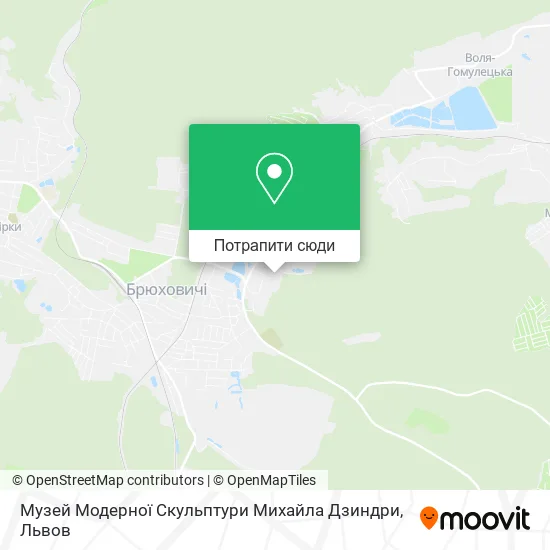 Карта Музей Модерної Скульптури Михайла Дзиндри