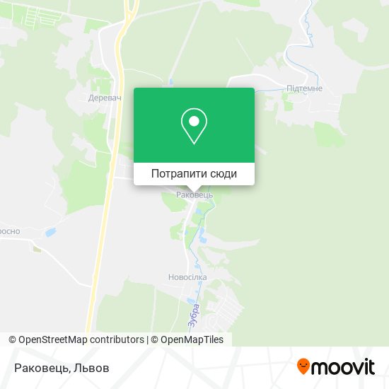 Карта Раковець