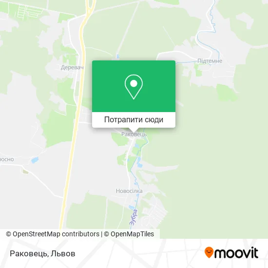 Карта Раковець
