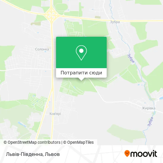 Карта Львів-Південна