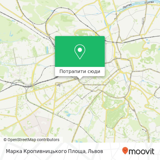 Карта Марка Кропивницького Площа