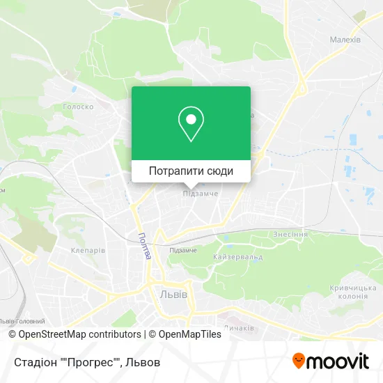 Карта Стадіон ""Прогрес""
