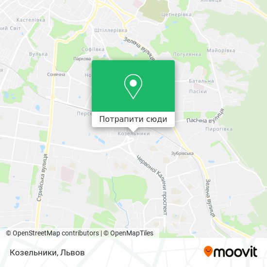 Карта Козельники