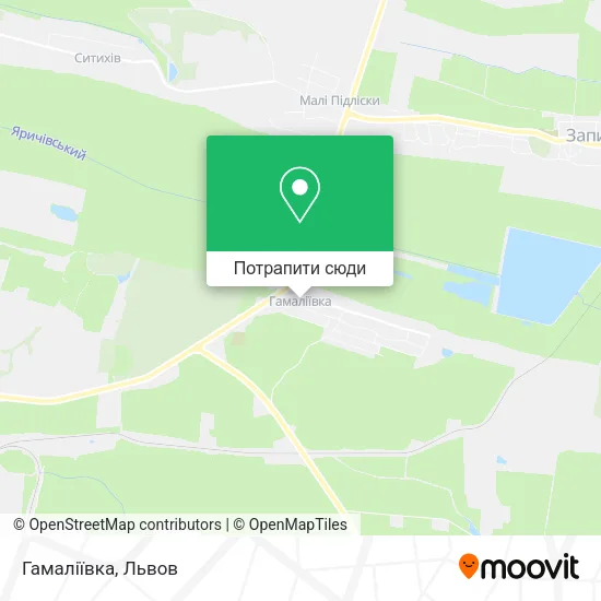 Карта Гамаліївка