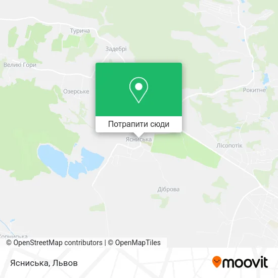 Карта Ясниська