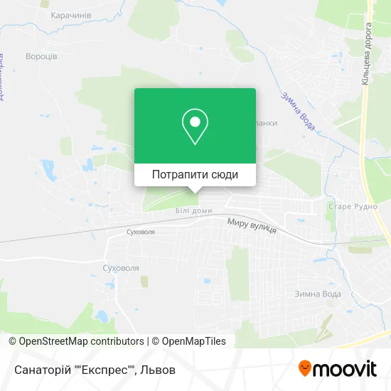 Карта Санаторій ""Експрес""