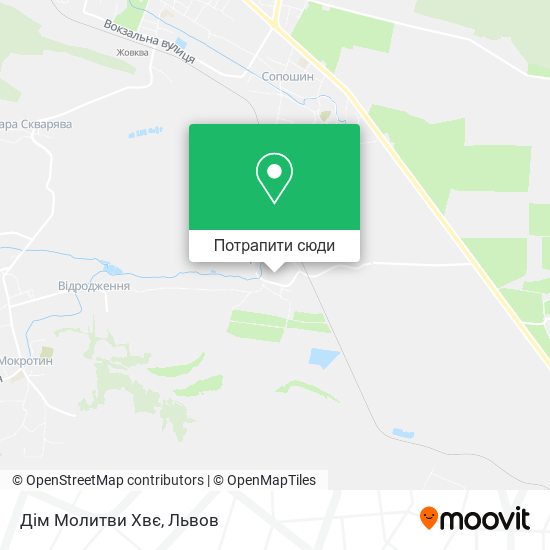 Карта Дім Молитви Хвє