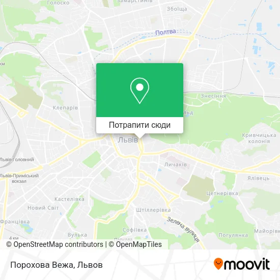 Карта Порохова Вежа