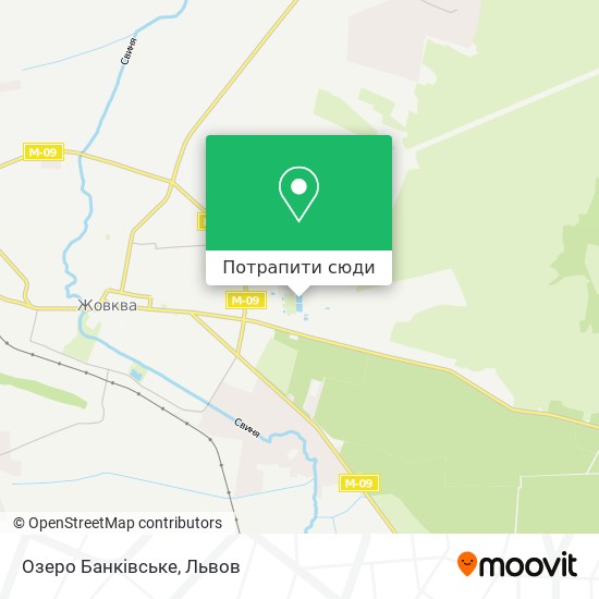 Карта Озеро Банківське
