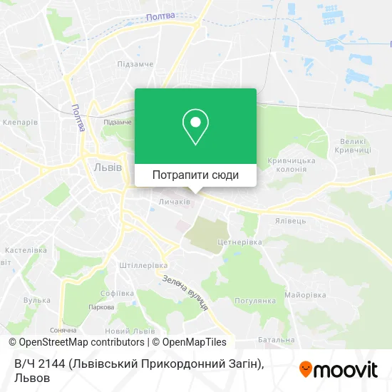 Карта В / Ч 2144 (Львівський Прикордонний Загін)