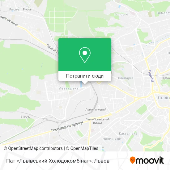 Карта Пат «Львівський Холодокомбінат»