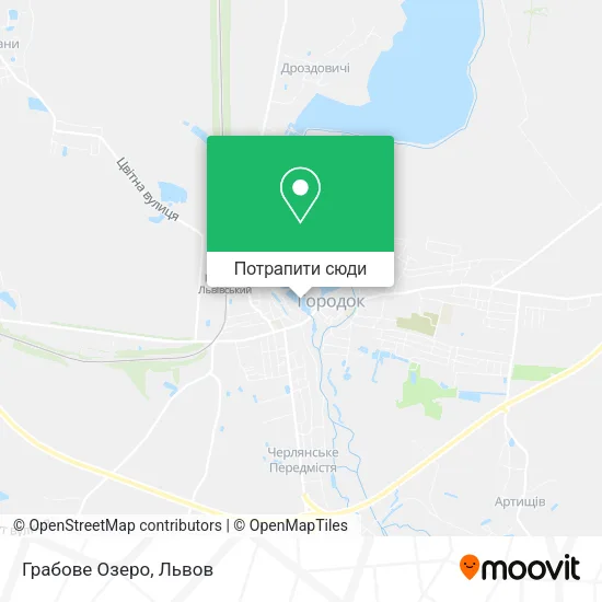 Карта Грабове Озеро