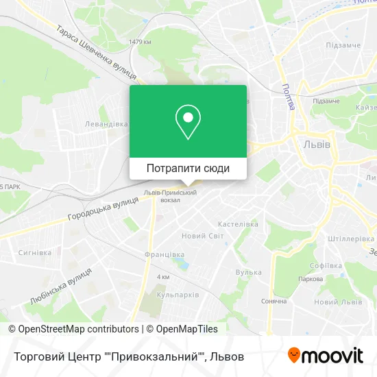 Карта Торговий Центр ""Привокзальний""