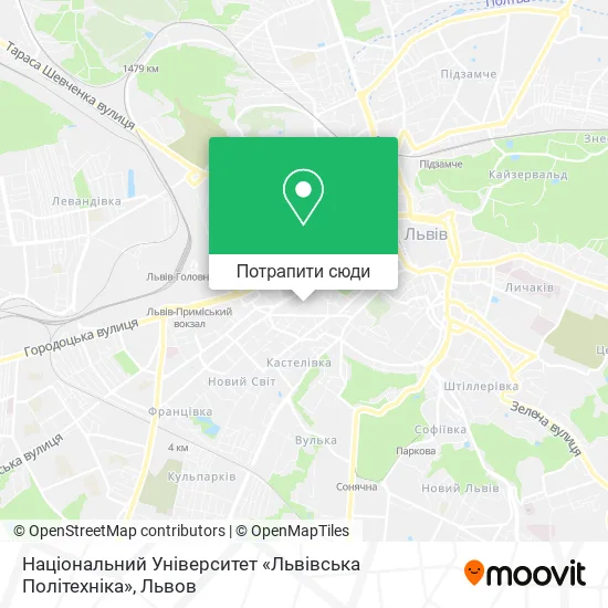 Карта Національний Університет «Львівська Політехніка»