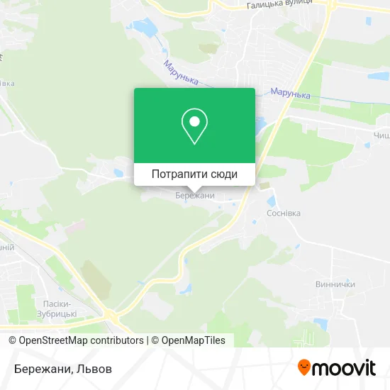 Карта Бережани