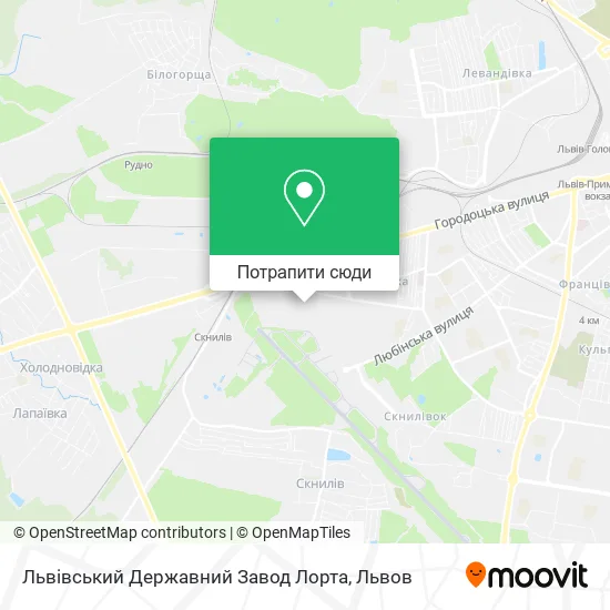 Карта Львівський Державний Завод Лорта