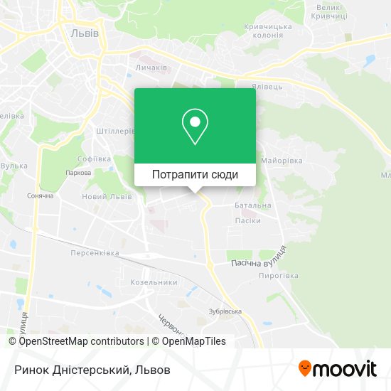 Карта Ринок Дністерський