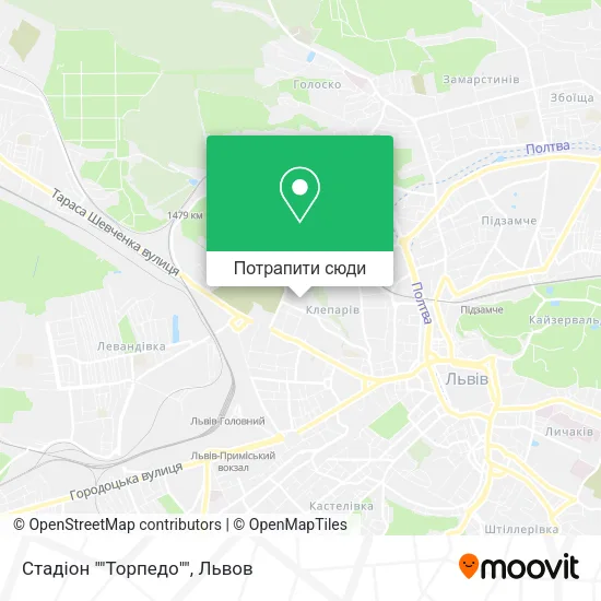 Карта Стадіон ""Торпедо""