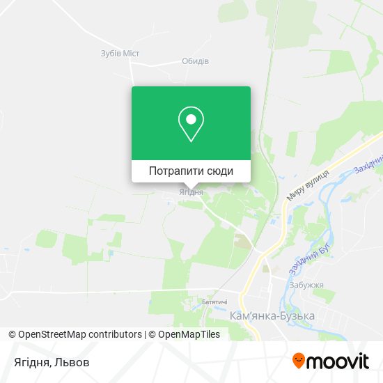 Карта Ягідня