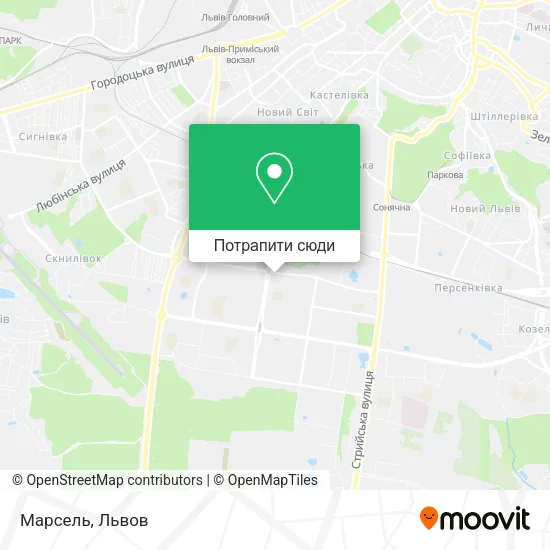 Карта Марсель