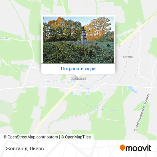 Карта Жовтанці