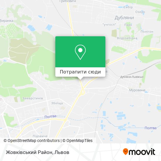 Карта Жовківський Район