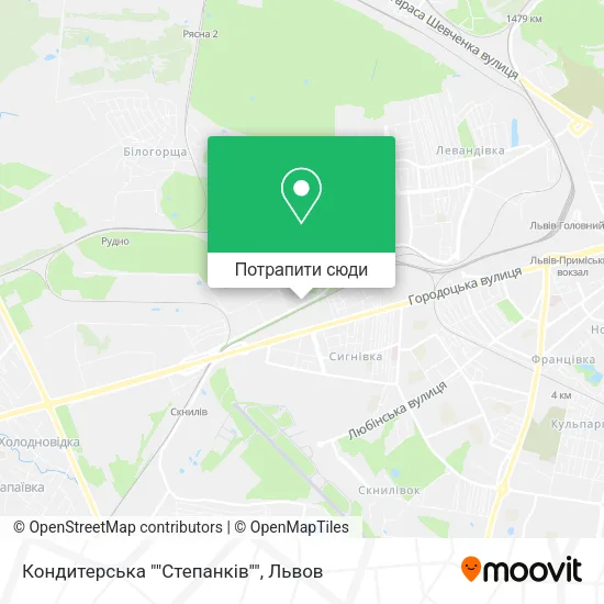 Карта Кондитерська ""Степанків""