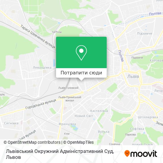 Карта Львівський Окружний Адміністративний Суд