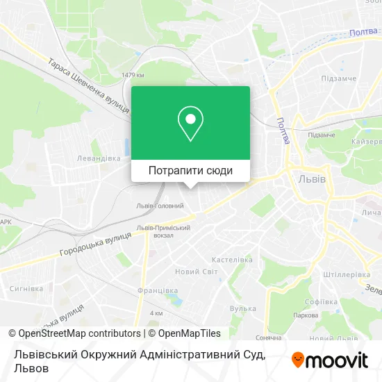 Карта Львівський Окружний Адміністративний Суд