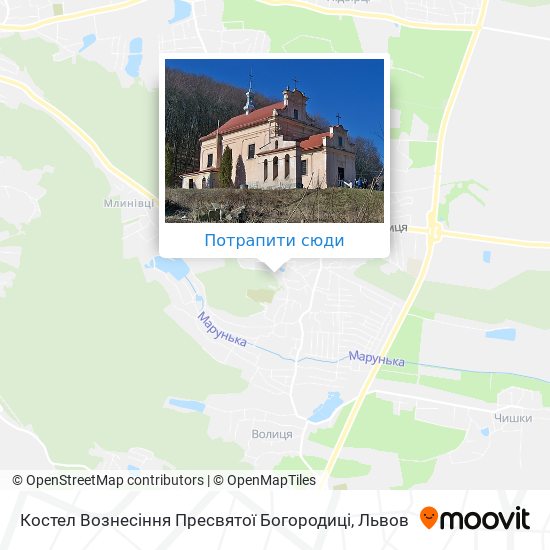 Карта Костел Вознесіння Пресвятої Богородиці