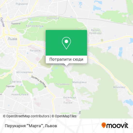 Карта Перукарня ""Марта""