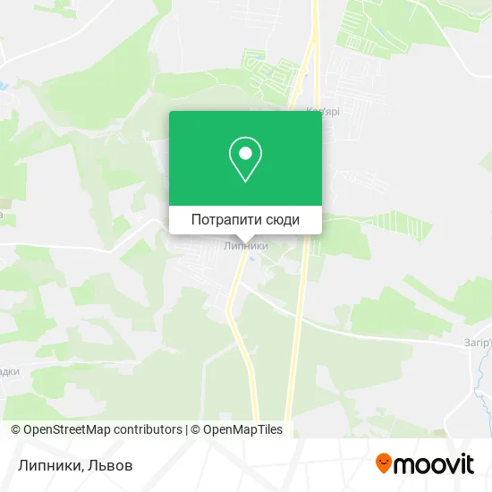 Карта Липники