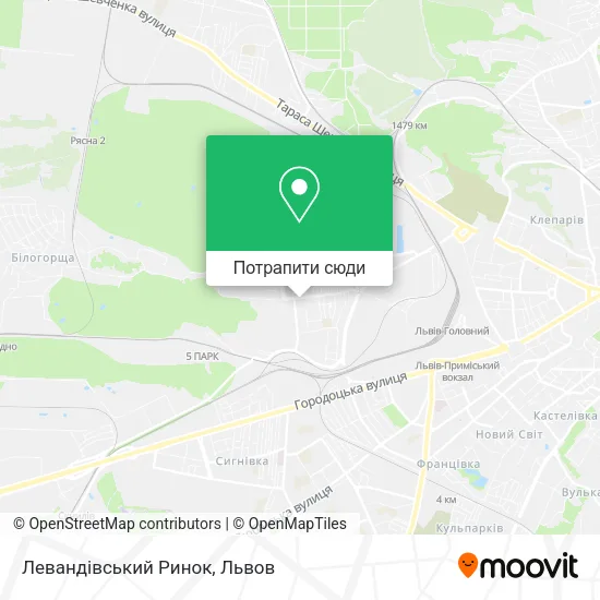 Карта Левандівський Ринок