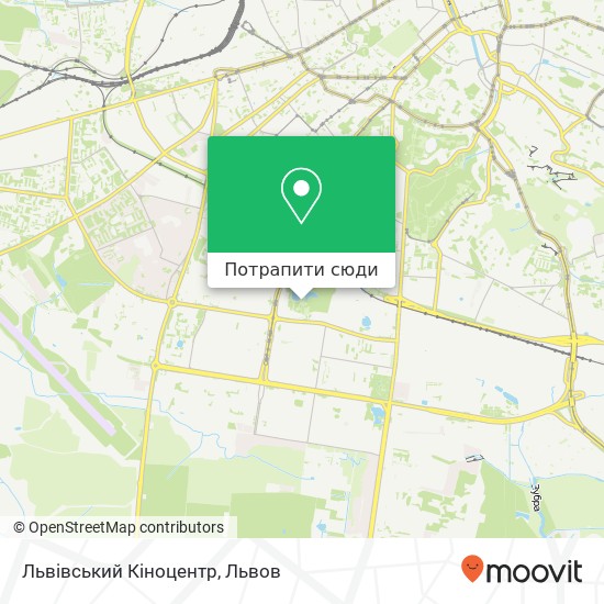 Карта Львівський Кіноцентр