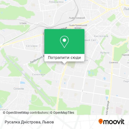 Карта Русалка Дністрова