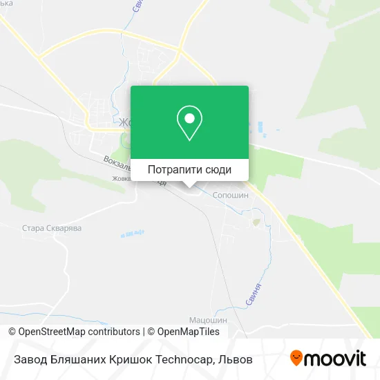 Карта Завод Бляшаних Кришок Technocap