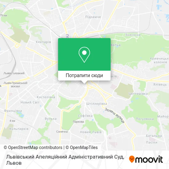 Карта Львівський Апеляційний Адміністративний Суд