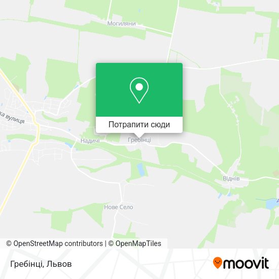Карта Гребінці