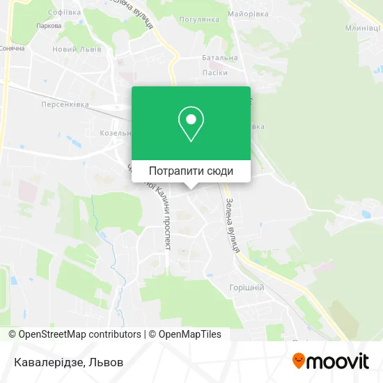 Карта Кавалерідзе