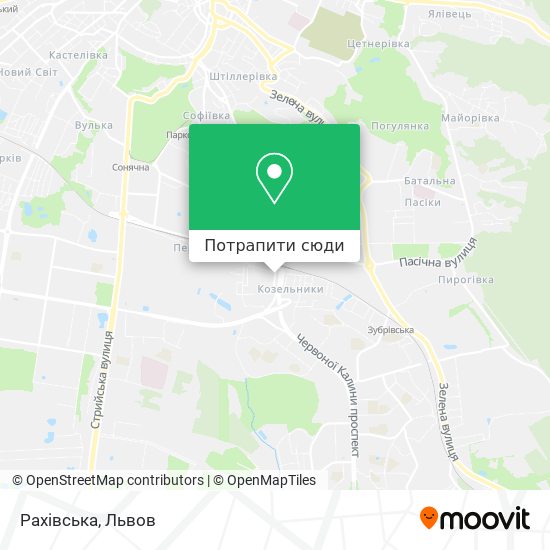 Карта Рахівська
