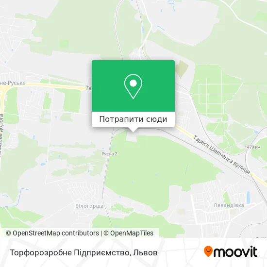 Карта Торфорозробне Підприємство