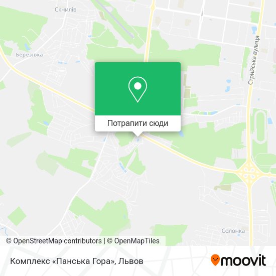 Карта Комплекс «Панська Гора»