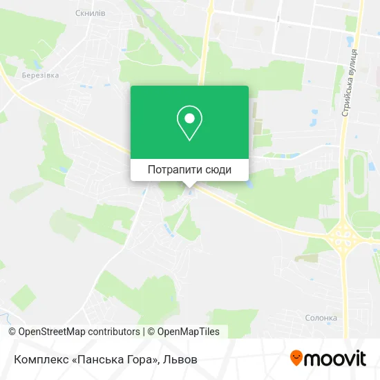 Карта Комплекс «Панська Гора»